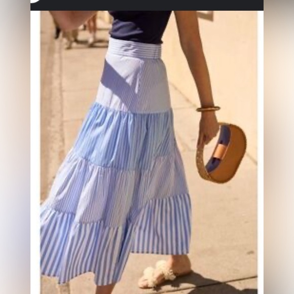 J. McLaughlin Shelly Skirt in Stripe size 6 - Picture 1 of 3